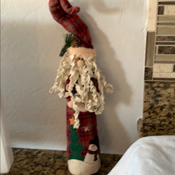 Christmas Village Holiday Gifts 18” standing cloth Santa - Picture 3 of 6